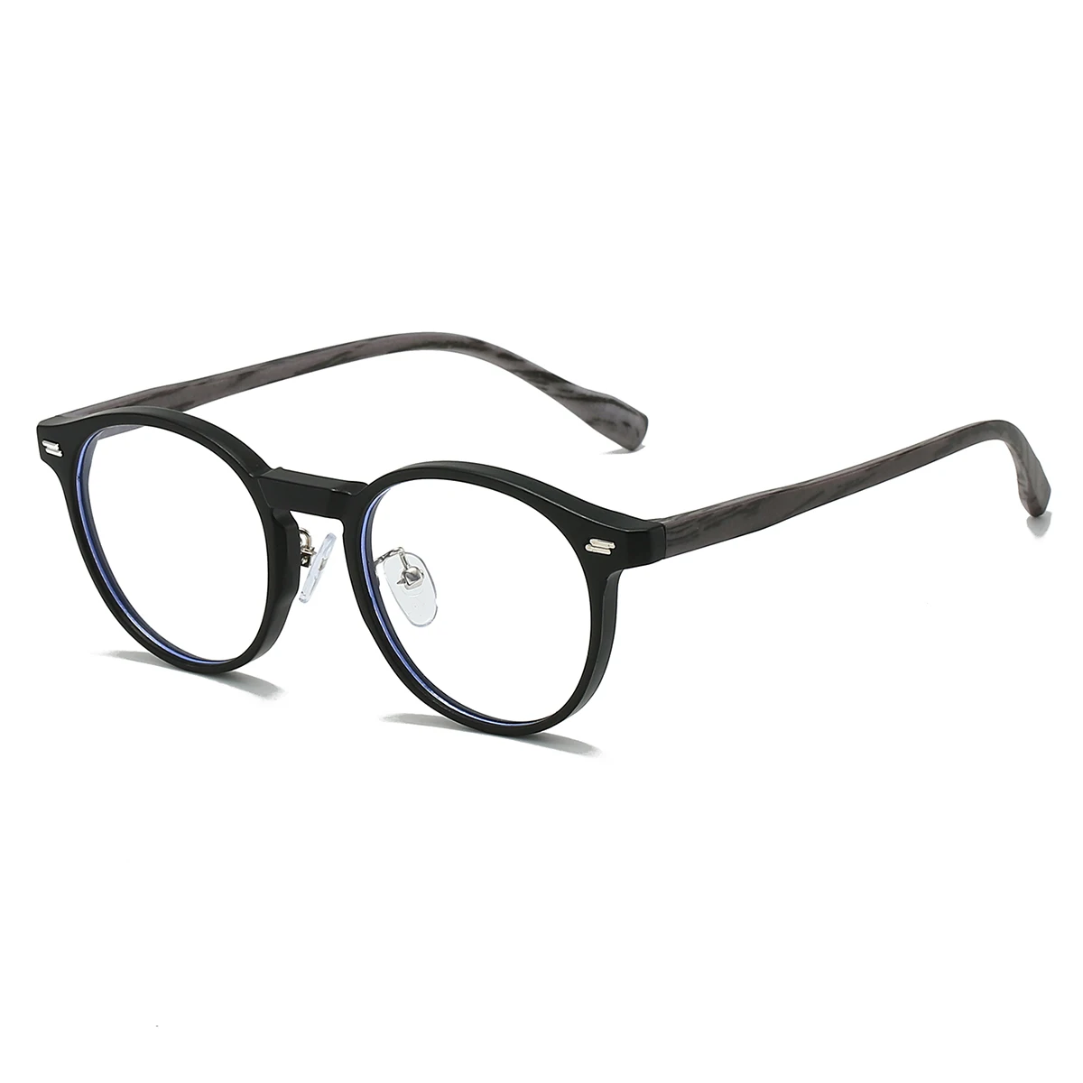 KAMMPT Vintage Round Glasses Fashion Retro Blue Light Blocking Eyeglasses Trendy Stylish Design Candy Color Rim Optical Frames