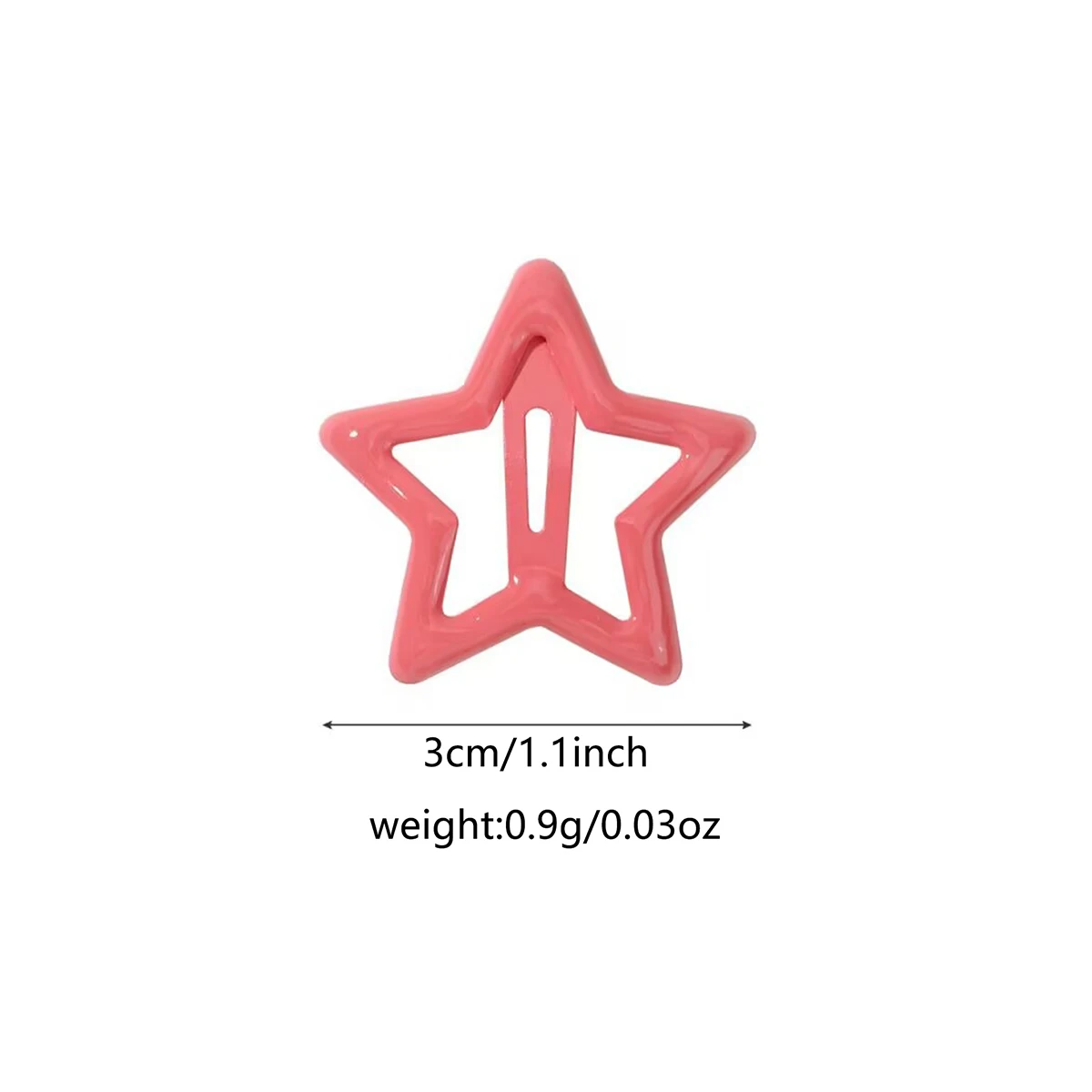 50/100pcs Colorful Star Hair Clips Durable Hair Accessories for Women Fashionable Hair Decorations for School Parties Vacations
