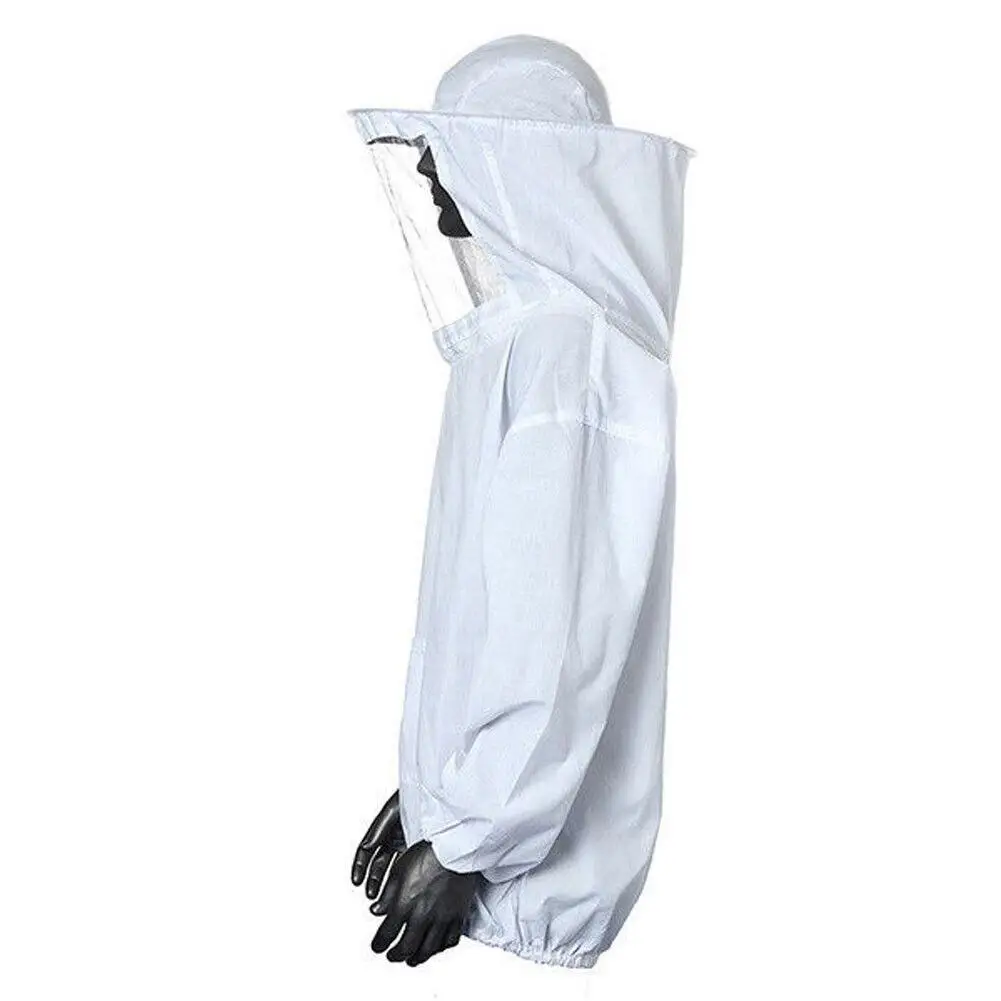 Lightweight Version Protective Beekeeping Jacket Veil Smock Equipment Beekeeping Hat Sleeve Beekeeper Suit Apiculture Bee Dress