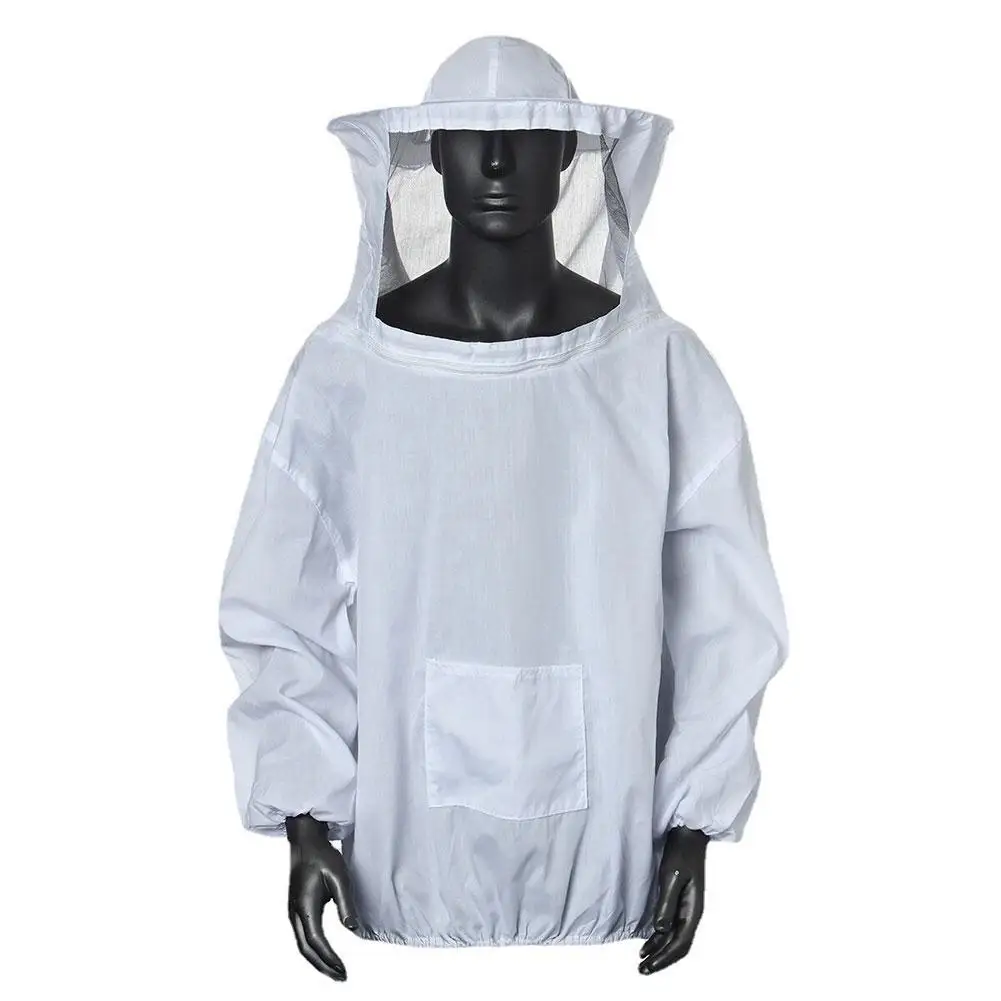 Lightweight Version Protective Beekeeping Jacket Veil Smock Equipment Beekeeping Hat Sleeve Beekeeper Suit Apiculture Bee Dress