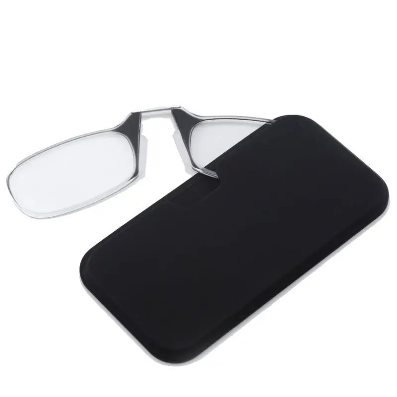 3pcs Clip Nose Mini Reading Glasses for men Optical Glasses With Box Wallet Prescription Eyeglasses 1.0-3.0
