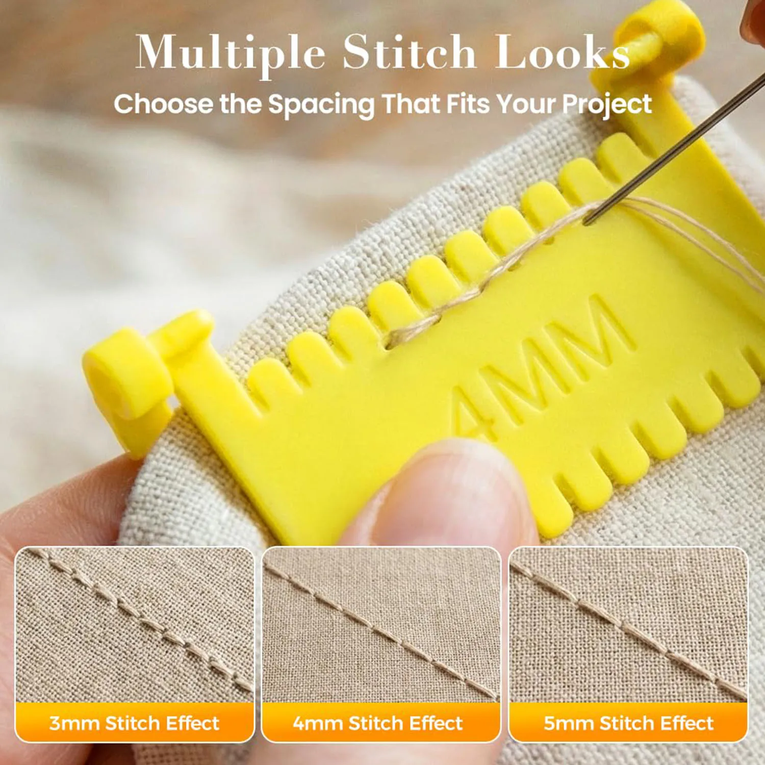 1 Piece Quilting Sewing Gauge Tool For Hemming, Edge Stitching, And Seam Guidance