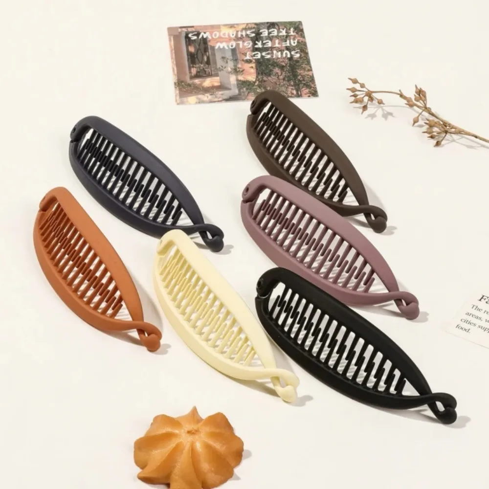 MutliColor Banana Hair Clip French Banana Clip Hair Comb for Women Hair Styling Accessories Fishtail HairPin for Thick Thin Hair