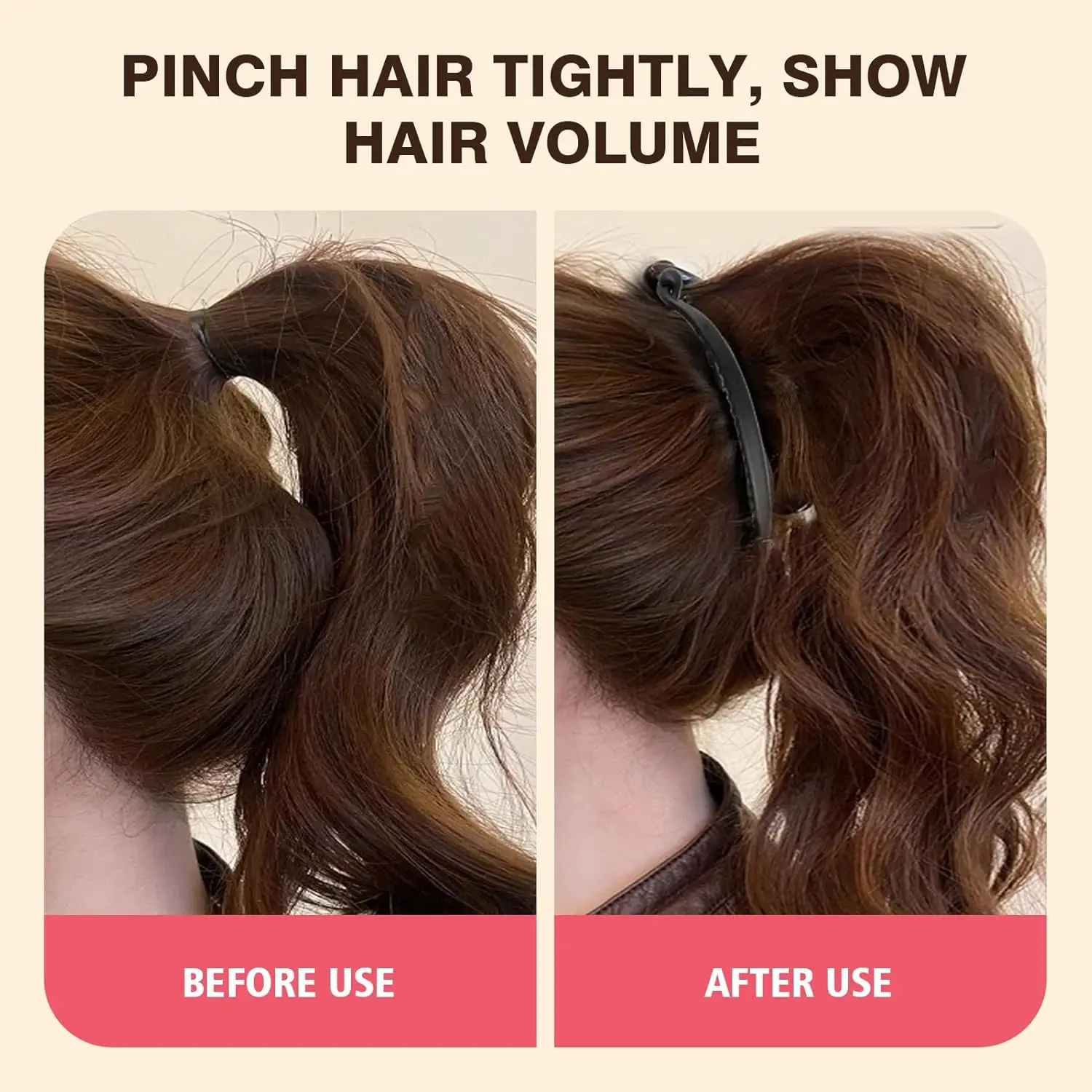MutliColor Banana Hair Clip French Banana Clip Hair Comb for Women Hair Styling Accessories Fishtail HairPin for Thick Thin Hair