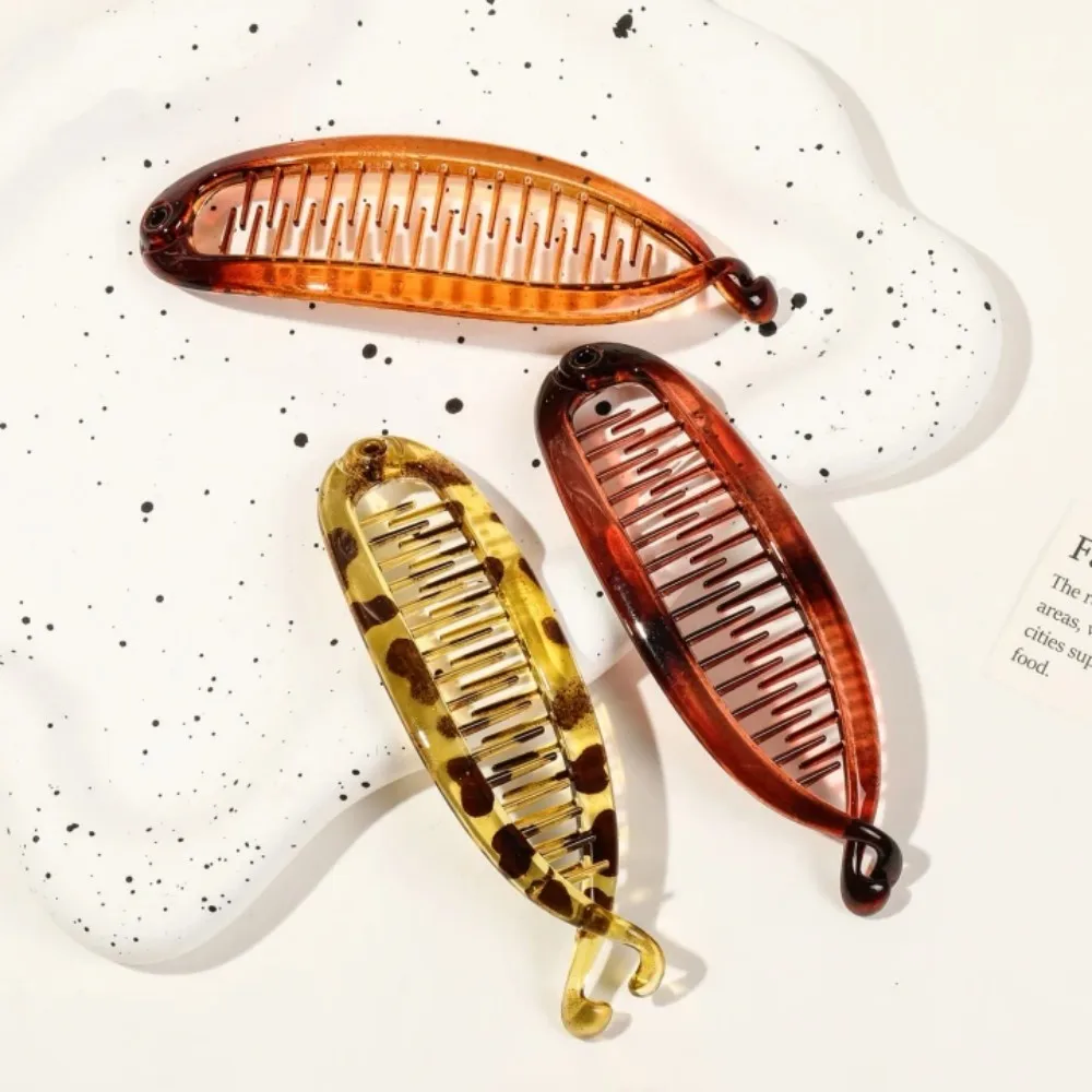 MutliColor Banana Hair Clip French Banana Clip Hair Comb for Women Hair Styling Accessories Fishtail HairPin for Thick Thin Hair