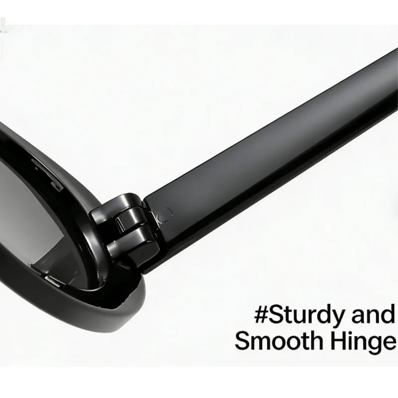 2PCS Classic Oval Small Frame Sunglasses, Fashion Decorative Sun Glasses for Outdoor, Travel, Driving & Beach Holidays
