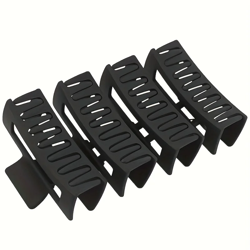4 Pieces Of Women'S And Girls' Rectangular Hair Clips With Anti Slip Claws Suitable For Thin And Thick Hair