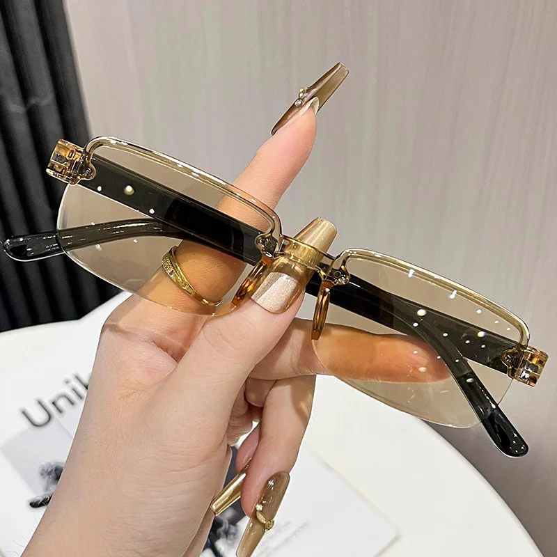 Intelligent Zoom Reading Glasses Anti Blue Light Comfortable Reading Glasses Ultra Light Frameless Glasses Frameless For Party