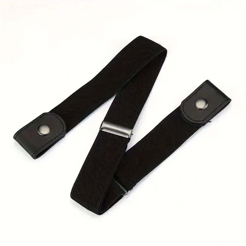 Traceless Invisible Elastic Belt Women's Belt Jeans Pants Men's Elastic Belt