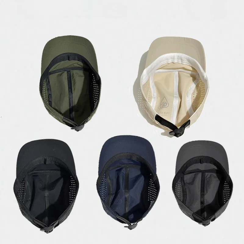 1 Pcs Short Brim Quick-Drying Mesh Baseball Cap - Breathable Lightweight UV Protection Sunshade, for Men Women Couples, Outdoor