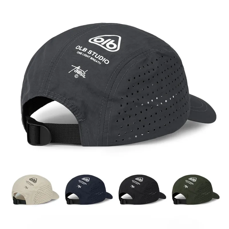 1 Pcs Short Brim Quick-Drying Mesh Baseball Cap - Breathable Lightweight UV Protection Sunshade, for Men Women Couples, Outdoor