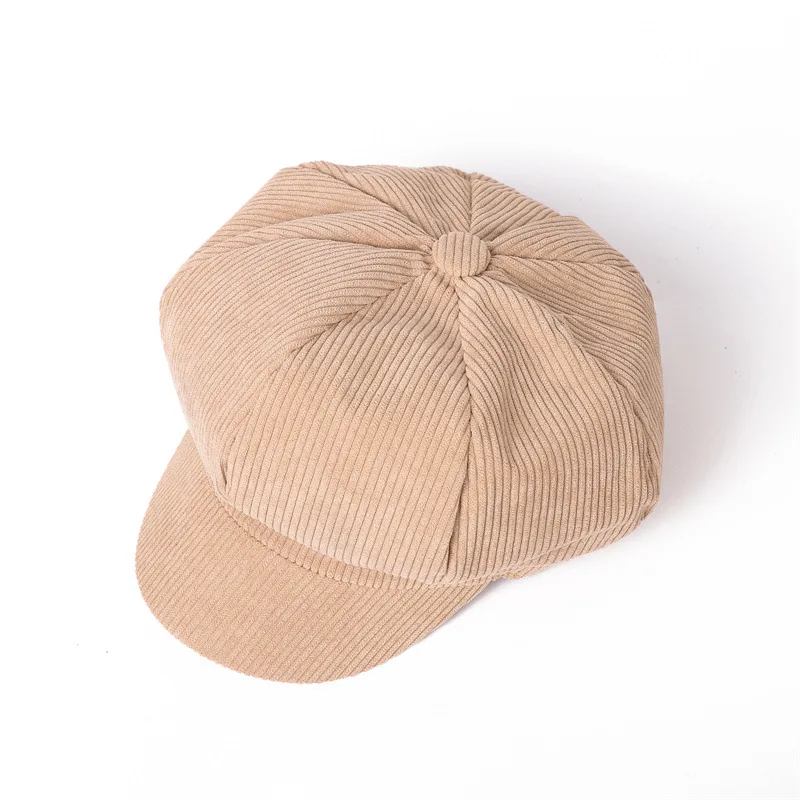 Newsboy Cap Beret Women Vintage Beret Painter Hat Winter Hats For Women Men Octagonal Caps Female Bone Solid Color Casual
