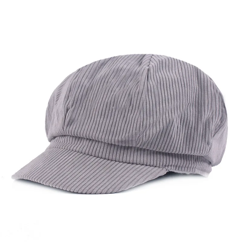 Newsboy Cap Beret Women Vintage Beret Painter Hat Winter Hats For Women Men Octagonal Caps Female Bone Solid Color Casual