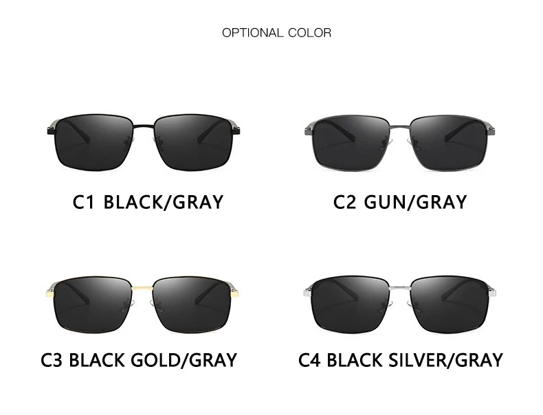 Fashion Men Polarized Sunglasses Driving Sun Glasses Luxury Women Brand Designer Male Vintage Black Pilot Sunglasses UV400