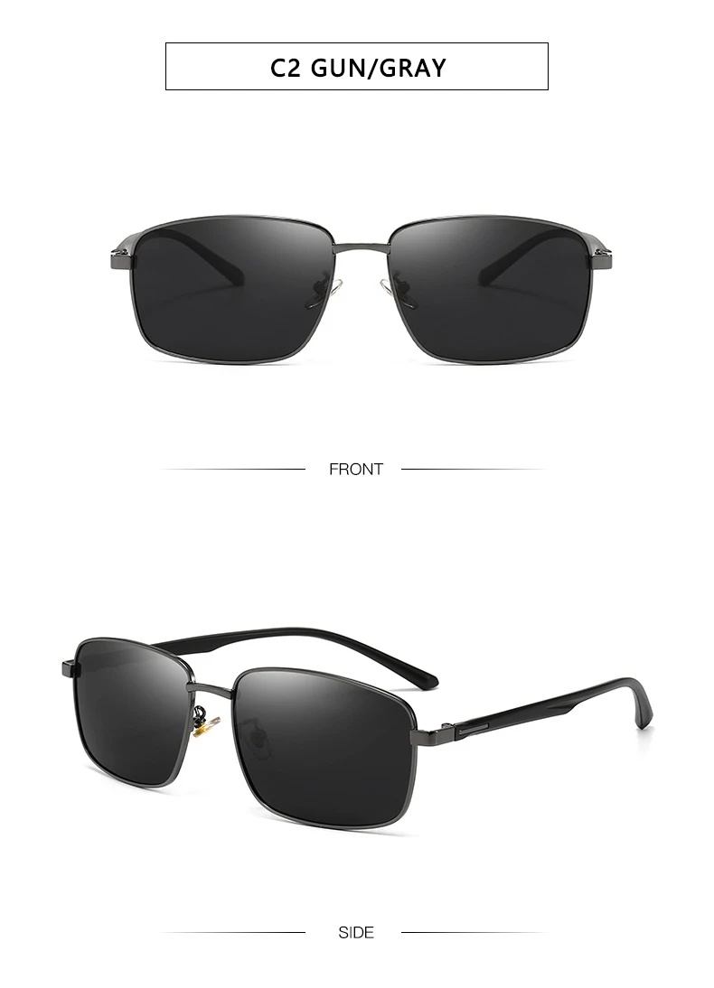 Fashion Men Polarized Sunglasses Driving Sun Glasses Luxury Women Brand Designer Male Vintage Black Pilot Sunglasses UV400