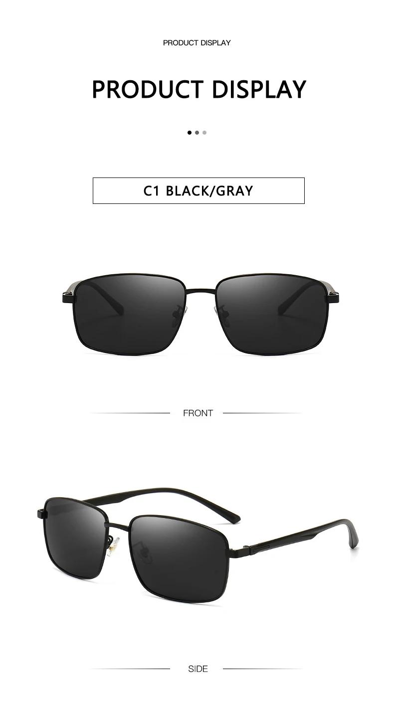 Fashion Men Polarized Sunglasses Driving Sun Glasses Luxury Women Brand Designer Male Vintage Black Pilot Sunglasses UV400