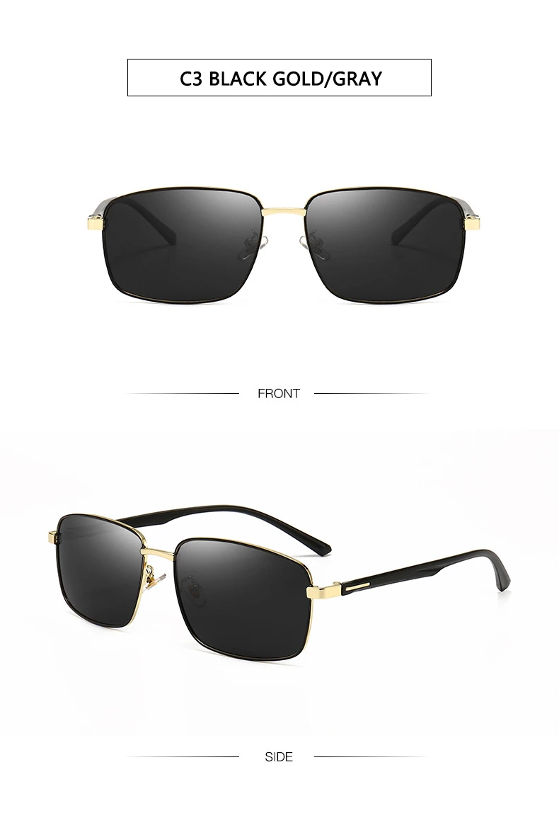 Fashion Men Polarized Sunglasses Driving Sun Glasses Luxury Women Brand Designer Male Vintage Black Pilot Sunglasses UV400