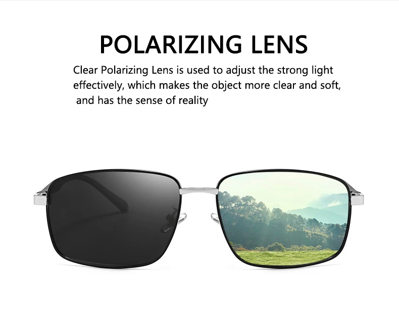 Fashion Men Polarized Sunglasses Driving Sun Glasses Luxury Women Brand Designer Male Vintage Black Pilot Sunglasses UV400