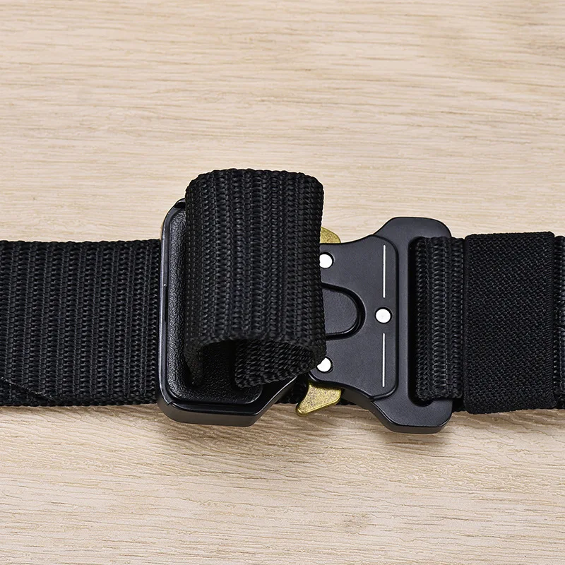 Men's Belt Outdoor Hunting Tactical Mens Belt Multifunctional Combat Survival High Quality Canvas Nylon Mens Belt Sport Belt