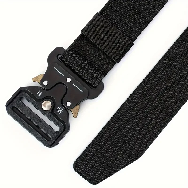 Men's Belt Outdoor Hunting Tactical Mens Belt Multifunctional Combat Survival High Quality Canvas Nylon Mens Belt Sport Belt