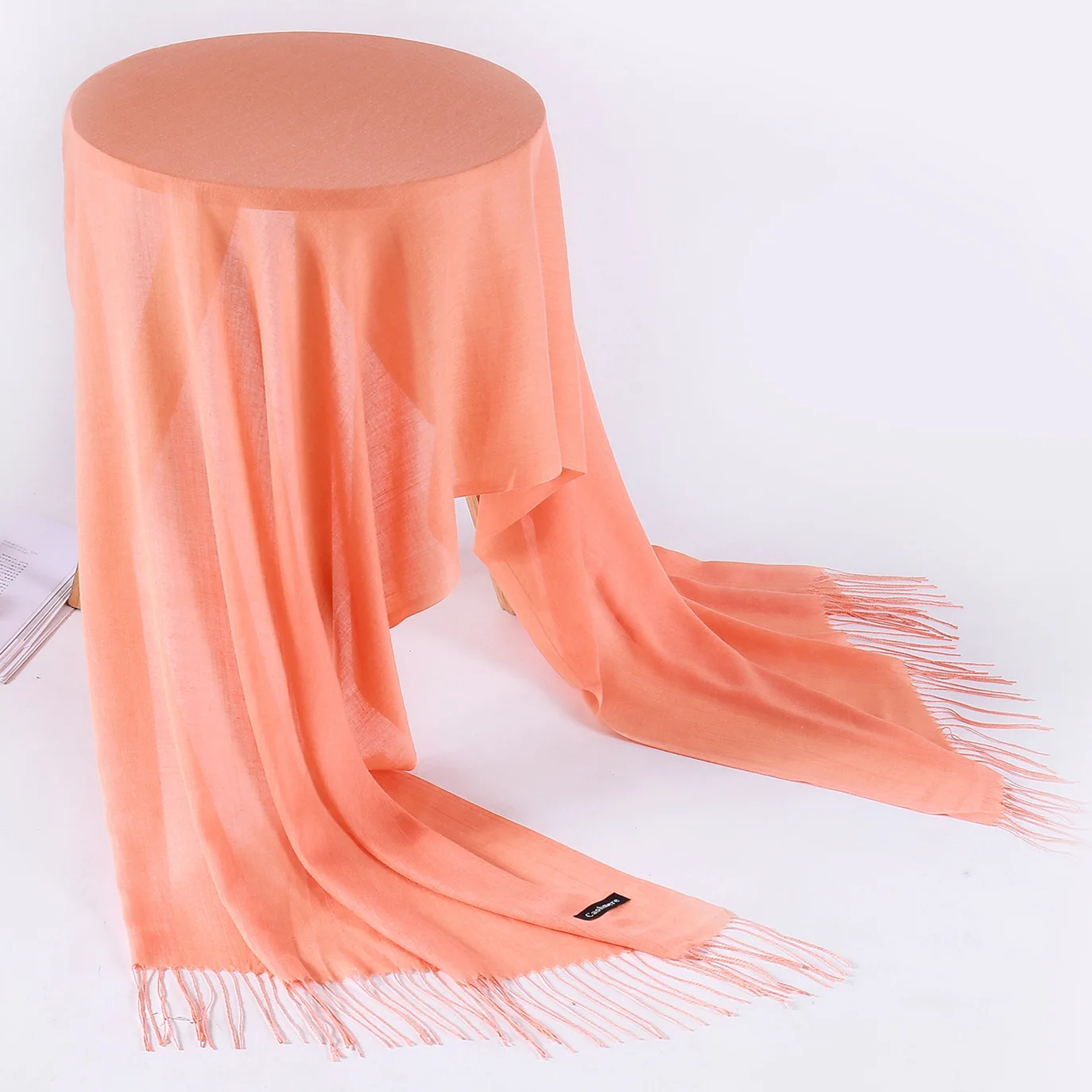 Fashion Solid Scarf Women Cashmere Soft Winter Warm Scarves Hijab Female Long Headband Shawl Wraps Bandana Foulard 2022 Echarpe