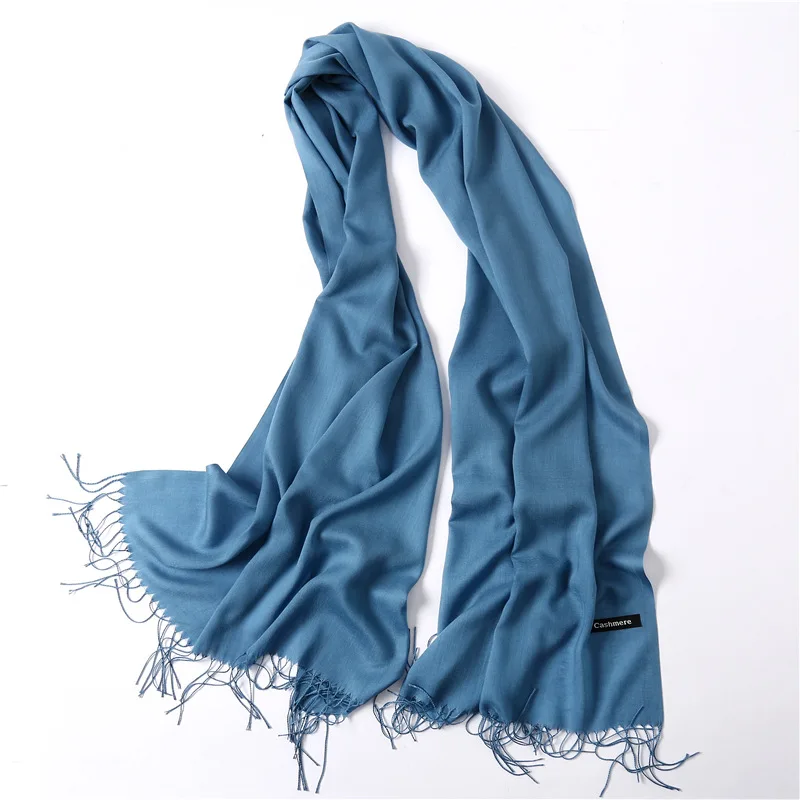 Fashion Solid Scarf Women Cashmere Soft Winter Warm Scarves Hijab Female Long Headband Shawl Wraps Bandana Foulard 2022 Echarpe