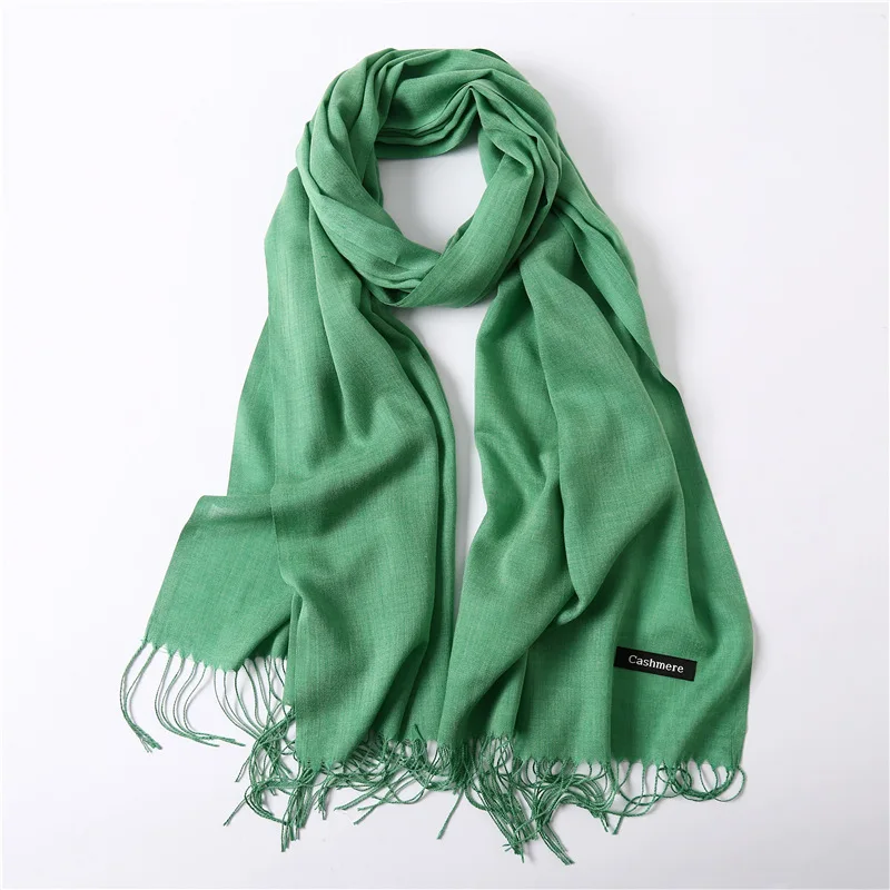 Fashion Solid Scarf Women Cashmere Soft Winter Warm Scarves Hijab Female Long Headband Shawl Wraps Bandana Foulard 2022 Echarpe