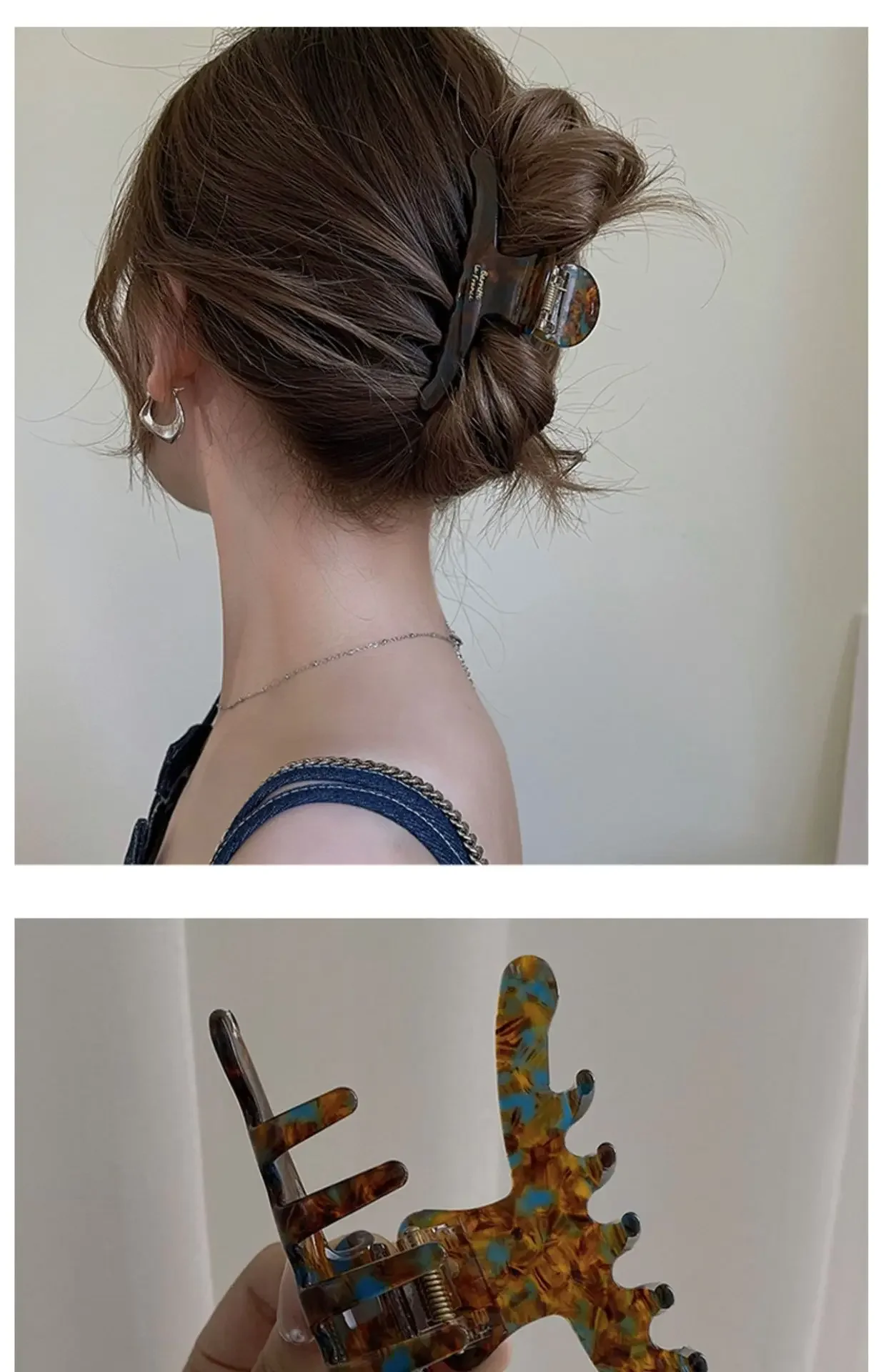 Elegant High grade Acetate Hair Claw For Women Temperament Decorate Lady Vintage Hair Clip Fashion Hair Accessories