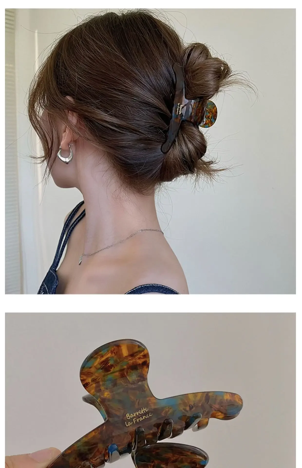 Elegant High grade Acetate Hair Claw For Women Temperament Decorate Lady Vintage Hair Clip Fashion Hair Accessories