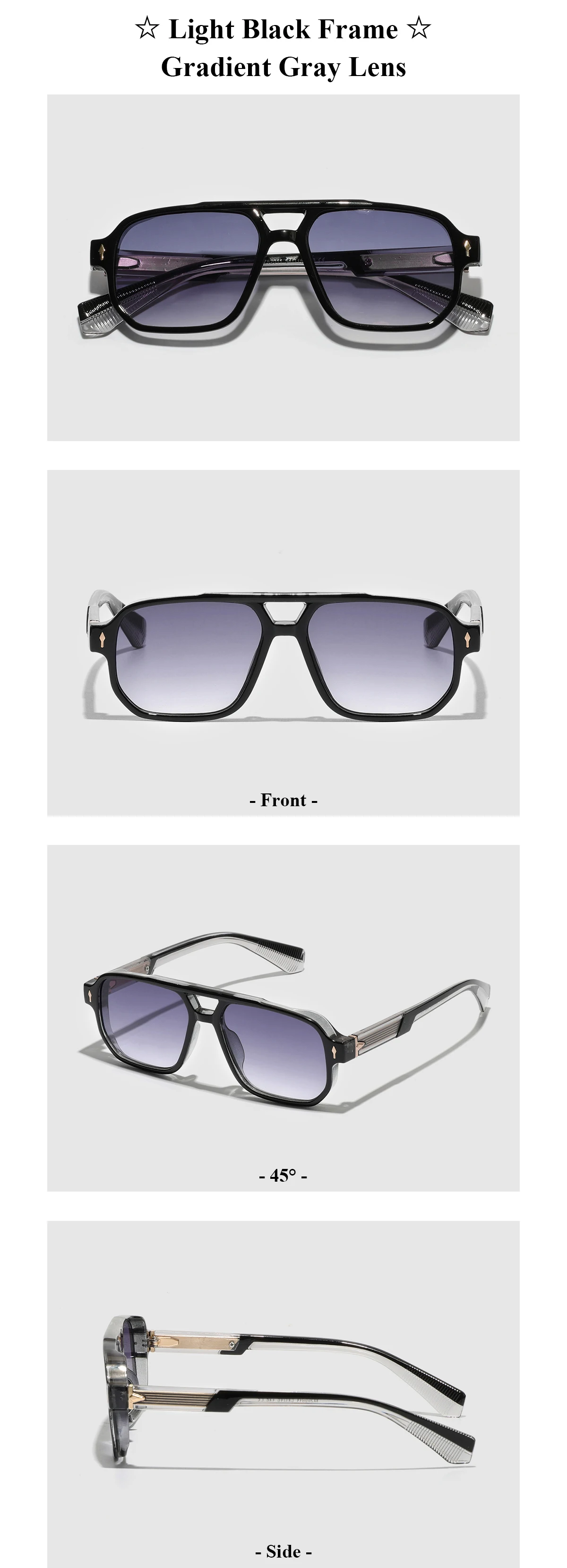Retro 2026 Transparent Frame Sunglasses for Men and Women luxury brand designer UV400 Protection, Stylish for Driving & Outdoors
