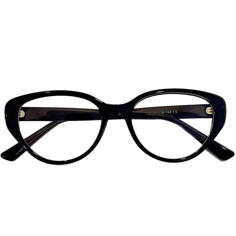 Retro Cat Eye Korean Myopia Glasses Fashionable Anti Blue Light Near Sight Glasses Ultra Light Unisex Transparent Eyewear
