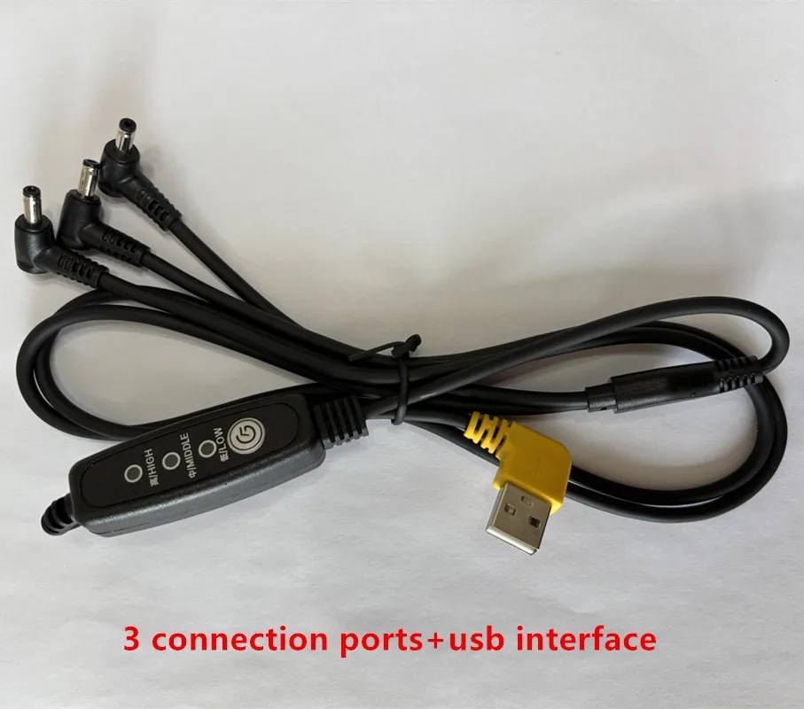 Fan Clothing 3-Speed Speed Regulation Usb Interface Connection Cable Accessories Cooling Air Conditioning Coat 5V Fan Accessorie