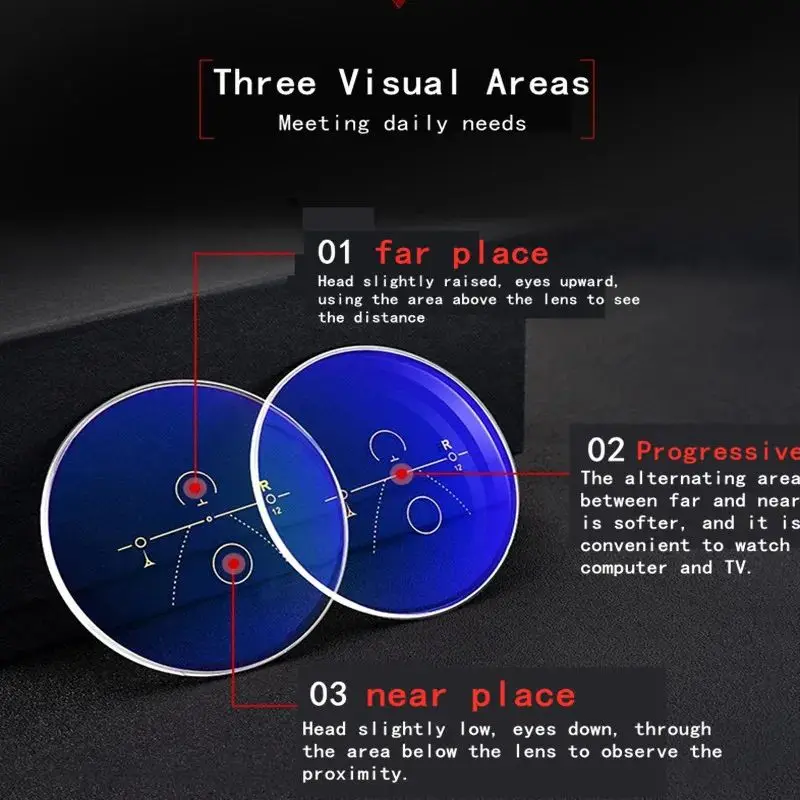 Intelligent Multifocal progressive reading glasses men women near and dual-use Anti-Blue Light automatic adjustment Eyewear