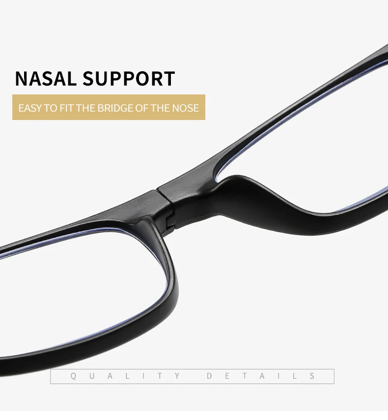 Portable Magnetic Reading Glasses for Men Reading Glasses with Magnet Hang on Neck Presbyopic Glasses Women