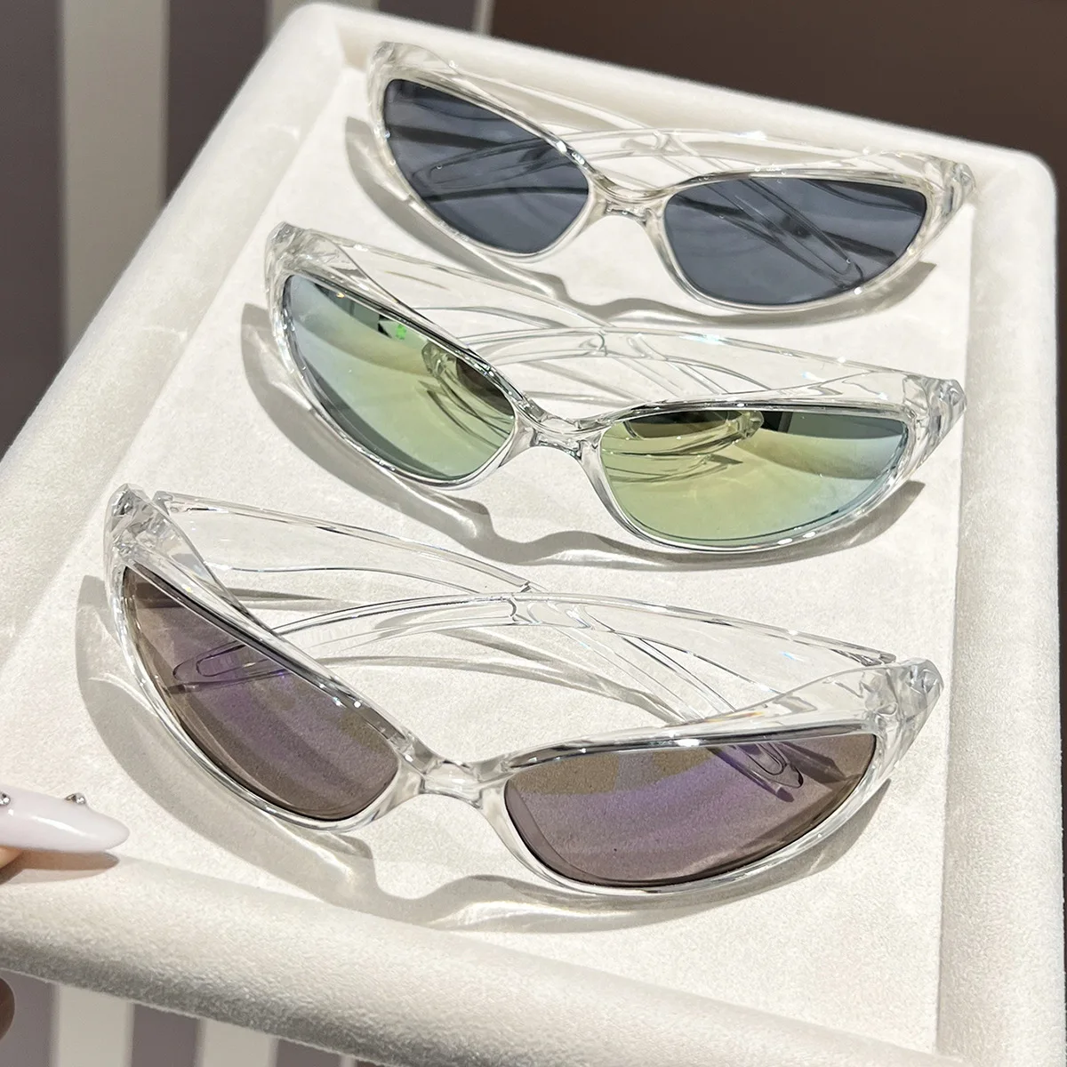 Fashion Cycling Sunglasses Retro Sport Fishing Glasses Men Women Lightweight Driving Cycling Running UV400 Sun Glasses