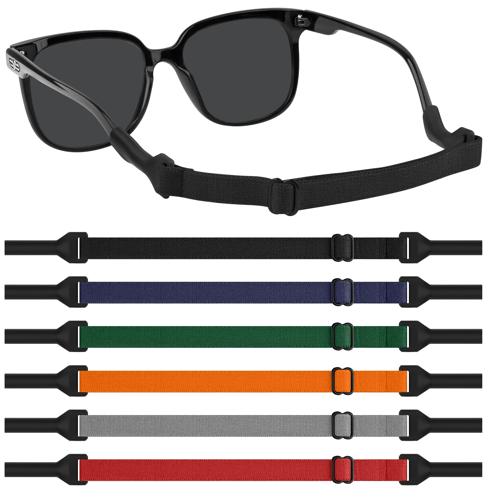 1-6pcs Eyeglass Anti-Loss Lanyard Sports Glasses Elastic Rope Chain For Kids Adult Glasses Elasticity Strap Retainer Cord Holder