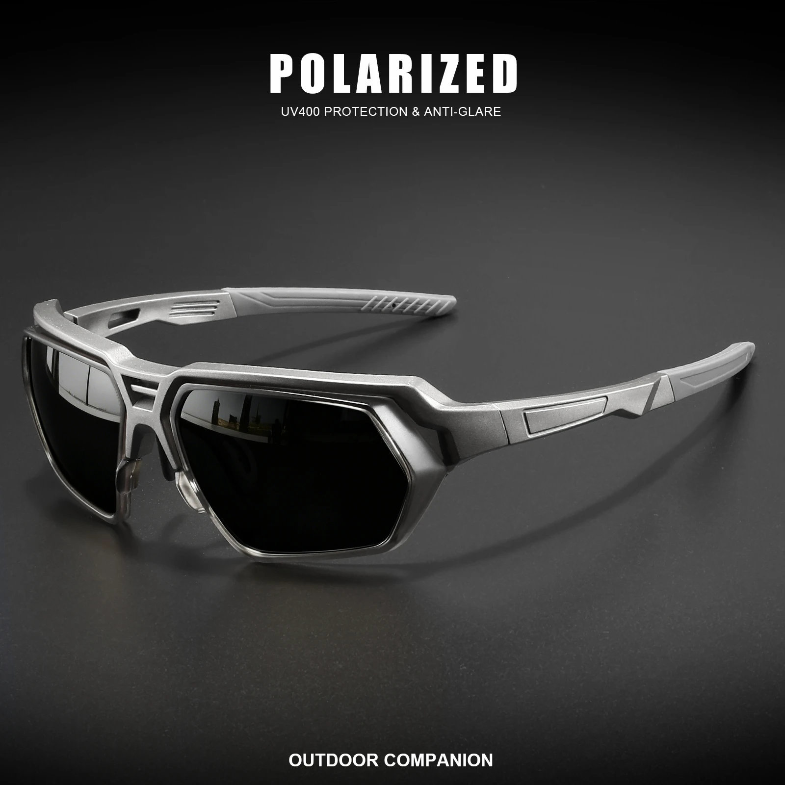 New Polarized Sunglasses for Men - Blue Mirror Yellow Tint Lens, Adjustable Nose Pads, UV400 for Sunny & Cloudy Days, Driving,