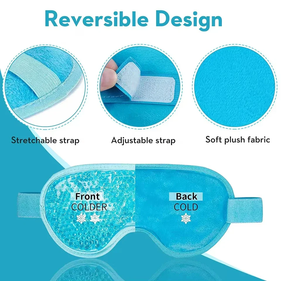 Cold Compress Eye Mask Can Be Reused for Dark Circles Swollen Eyes Relieving Migraines and Eye Fatigue Skincare Gift Eye Mask