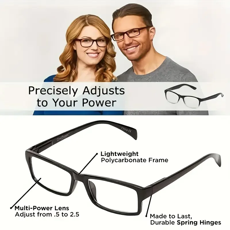 Newest Multifocal Reading Glasses Women Men Auto Adjusting Bifocal Glasses For Readers