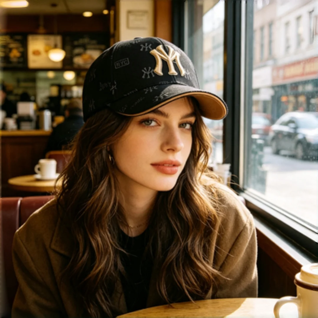 Unisex MY Letter Embroidery Baseball Caps Spring and Autumn Outdoor Adjustable Casual Hats Sunscreen Hat Sports Cap