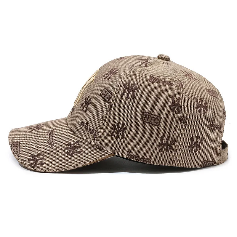 Unisex MY Letter Embroidery Baseball Caps Spring and Autumn Outdoor Adjustable Casual Hats Sunscreen Hat Sports Cap