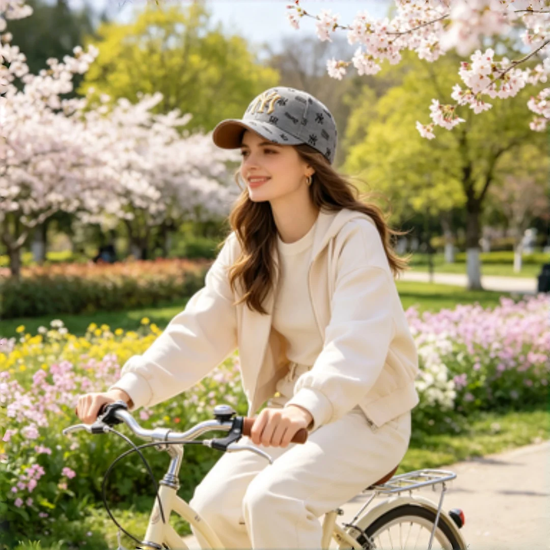 Unisex MY Letter Embroidery Baseball Caps Spring and Autumn Outdoor Adjustable Casual Hats Sunscreen Hat Sports Cap