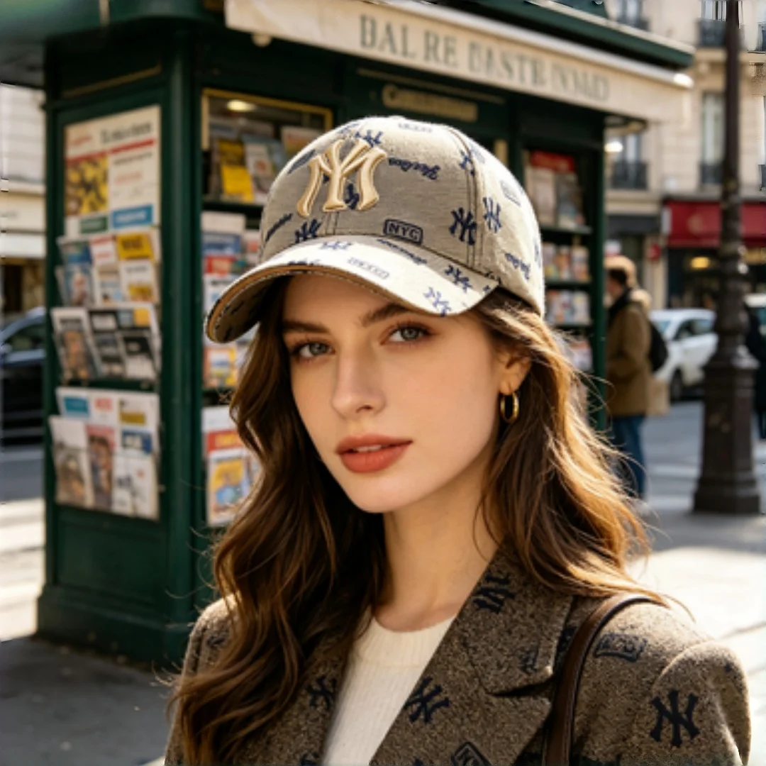 Unisex MY Letter Embroidery Baseball Caps Spring and Autumn Outdoor Adjustable Casual Hats Sunscreen Hat Sports Cap