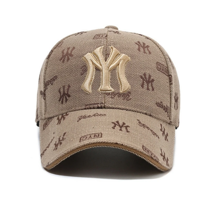 Unisex MY Letter Embroidery Baseball Caps Spring and Autumn Outdoor Adjustable Casual Hats Sunscreen Hat Sports Cap