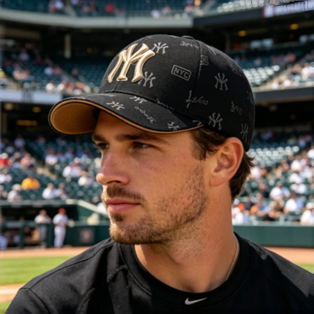 Unisex MY Letter Embroidery Baseball Caps Spring and Autumn Outdoor Adjustable Casual Hats Sunscreen Hat Sports Cap