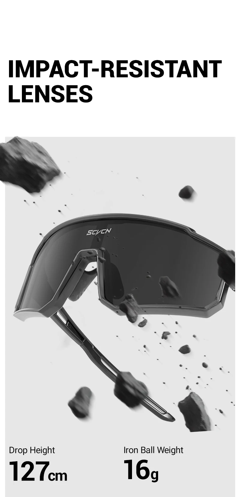 SCVCN Outdoor Cycling Sunglasses Men MTB Road Driving Bike Glasses Sports Hiking Women Bicycle Cycling Glasses UV400 Goggles