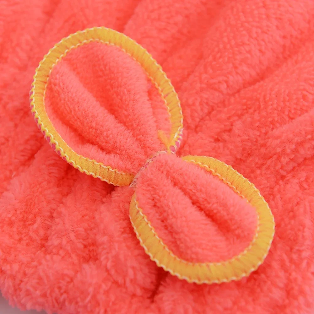 Women Bowtie Quick Drying Hair Cap Microfiber Superfiber Bathing Shower Cap For Spa Bathroom Hair Towel Accessories