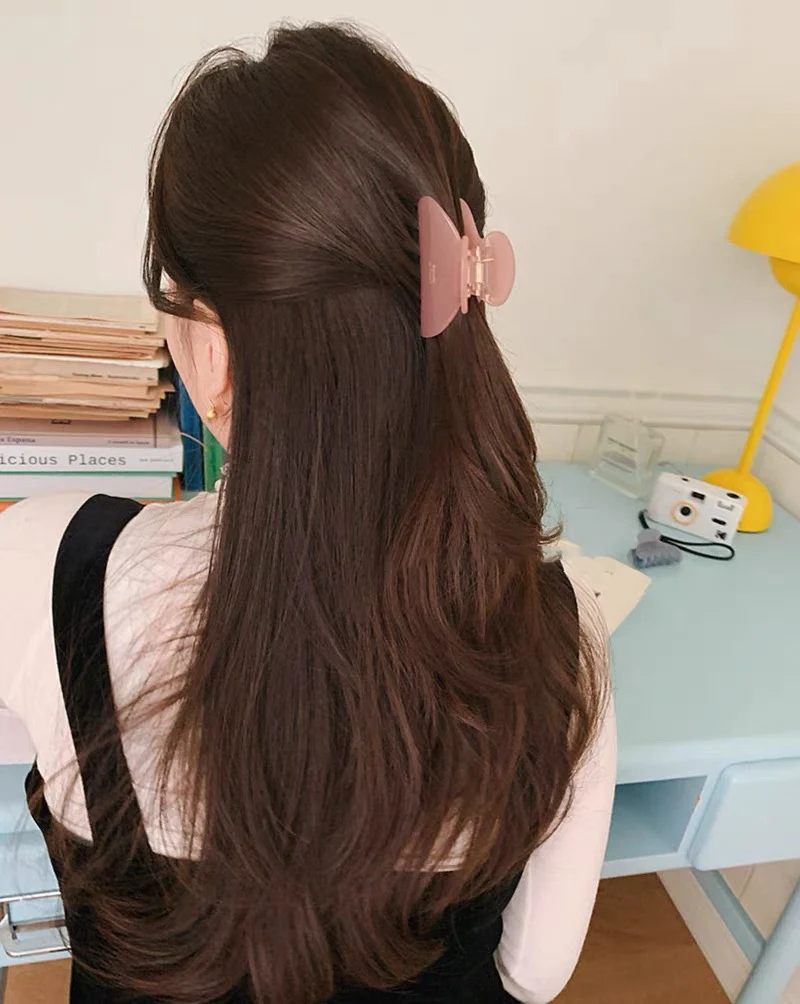 Elegant Acetate Hair Claw Medium Size Sweet Hair Clip Shark Clip Women Hair Accessories Headwear