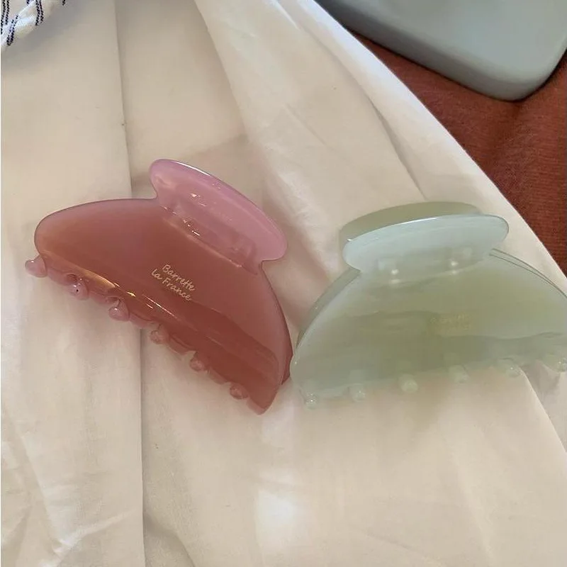 Elegant Acetate Hair Claw Medium Size Sweet Hair Clip Shark Clip Women Hair Accessories Headwear