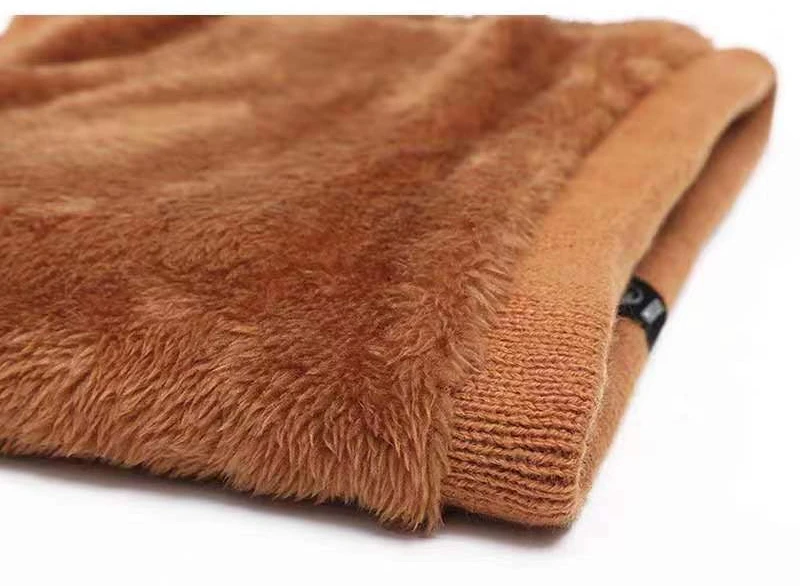 Knitted Neck Warmer Sports Scarf Fashion Soft Women Men Face Cover Winter Skating Running Hiking Scarves Thick Cold-proof Collar